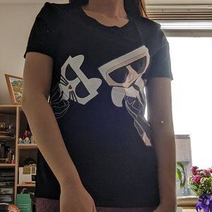 black karl lagerfeld choupe t-shirt XS